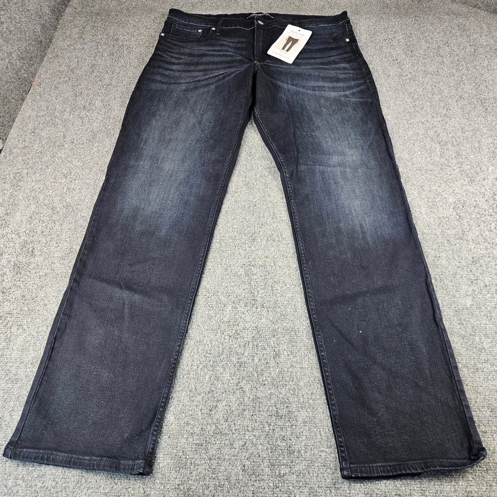 Calvin Klein Jeans Mens Ultimate Skinny Low Rise Dark Wash Denim W38xL34 CKJ035